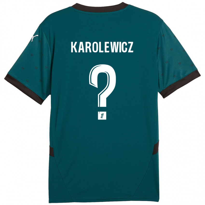 Bambino Maglia Roman Karolewicz #0 Verde Scuro Kit Gara Away 2024/25 Maglietta