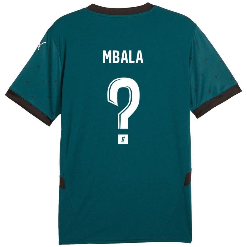 Bambino Maglia Keny Mbala #0 Verde Scuro Kit Gara Away 2024/25 Maglietta