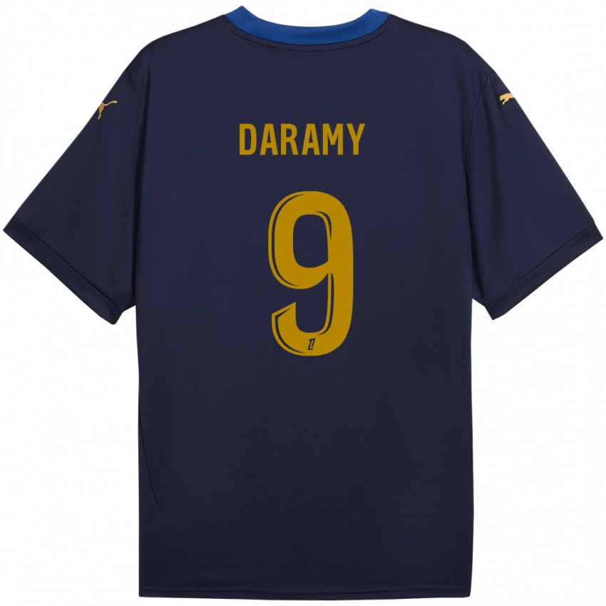 Bambino Maglia Mohamed Daramy #9 Blu Navy Kit Gara Away 2024/25 Maglietta