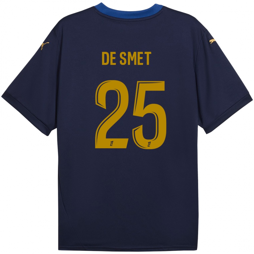 Bambino Maglia Thibault De Smet #25 Blu Navy Kit Gara Away 2024/25 Maglietta