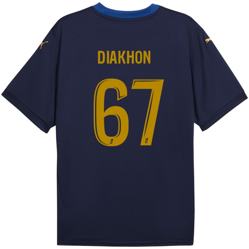 Bambino Maglia Mamadou Diakhon #67 Blu Navy Kit Gara Away 2024/25 Maglietta