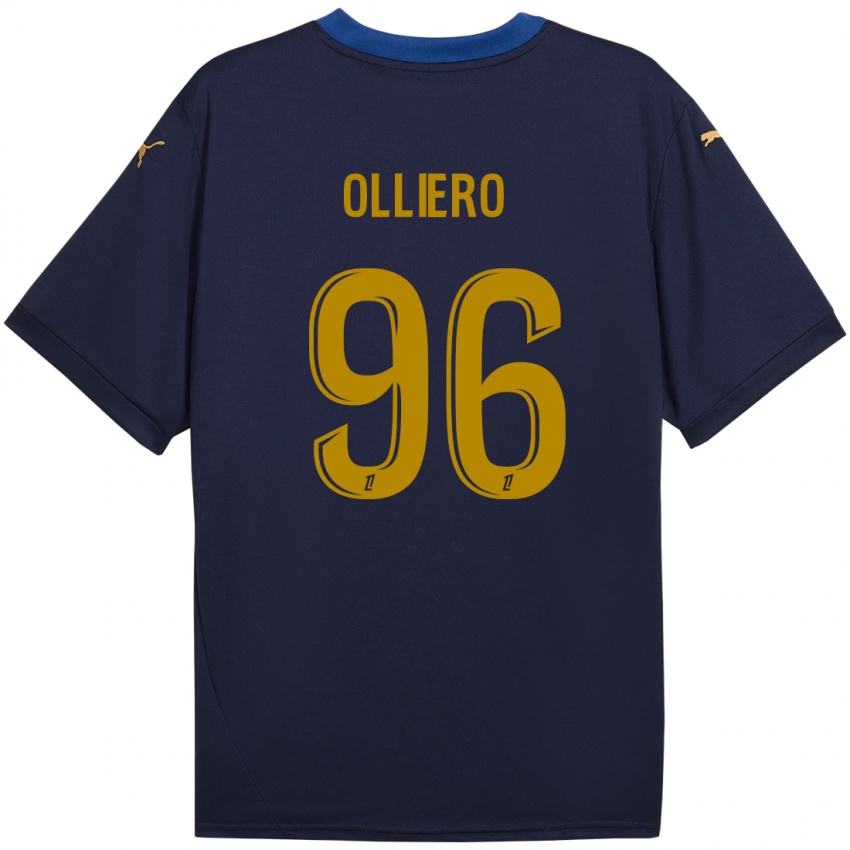 Bambino Maglia Alexandre Olliero #96 Blu Navy Kit Gara Away 2024/25 Maglietta