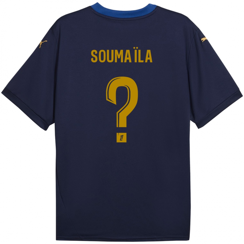 Bambino Maglia Soumaïla Sylla #0 Blu Navy Kit Gara Away 2024/25 Maglietta