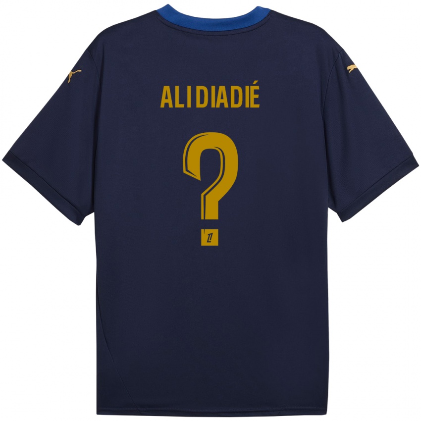 Bambino Maglia Mohamed Ali Diadié #0 Blu Navy Kit Gara Away 2024/25 Maglietta