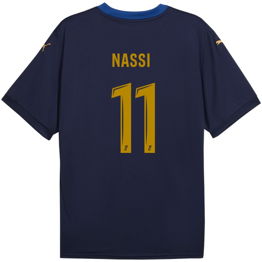 Bambino Maglia Jade Nassi #11 Blu Navy Kit Gara Away 2024/25 Maglietta