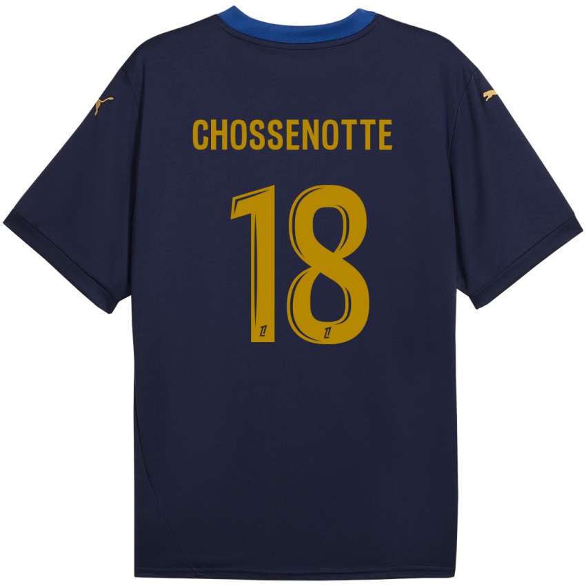 Bambino Maglia Shana Chossenotte #18 Blu Navy Kit Gara Away 2024/25 Maglietta