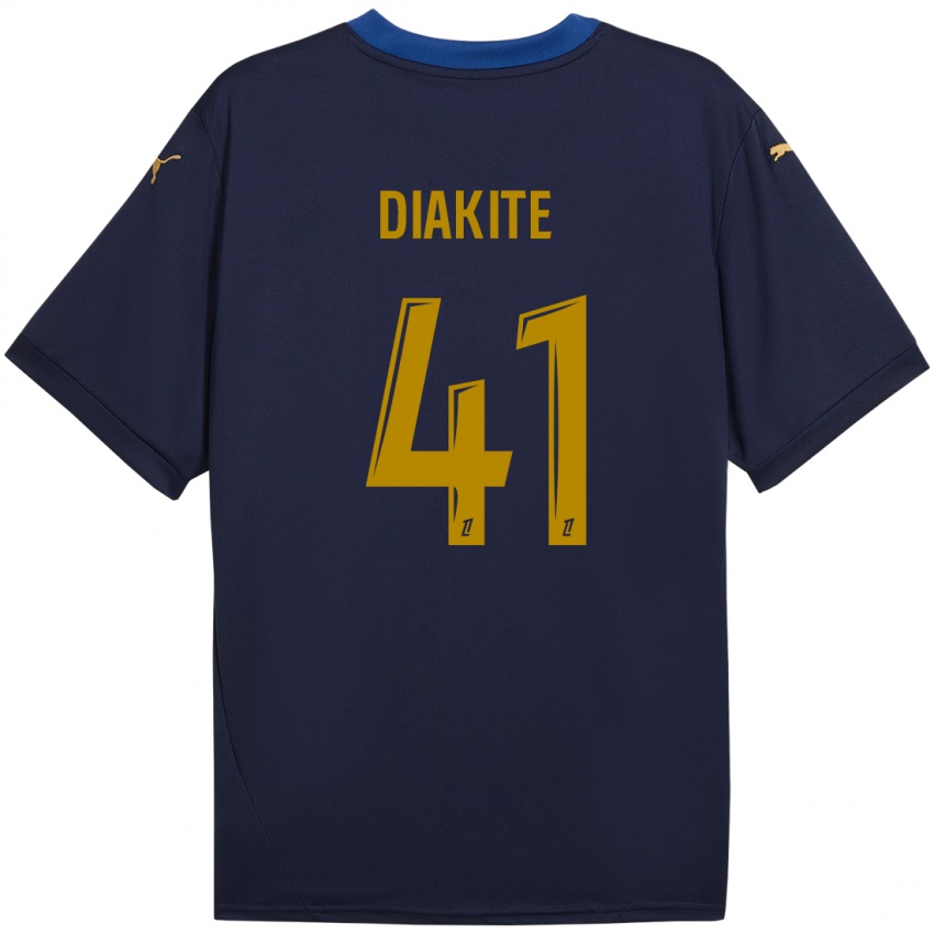 Bambino Maglia Ibrahim Diakité #41 Blu Navy Kit Gara Away 2024/25 Maglietta