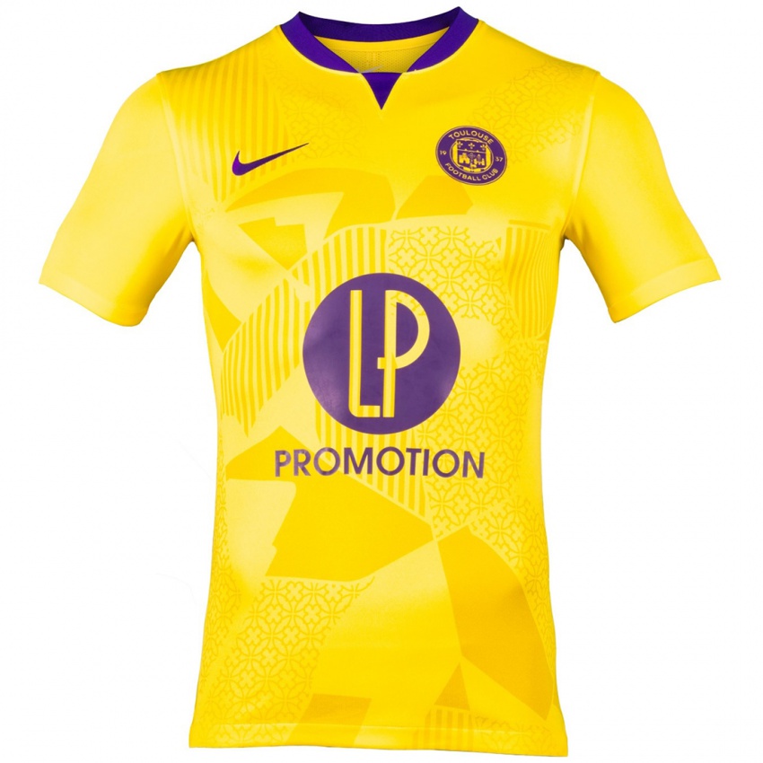 Bambino Maglia Jessica Margaretta #17 Giallo Viola Kit Gara Away 2024/25 Maglietta