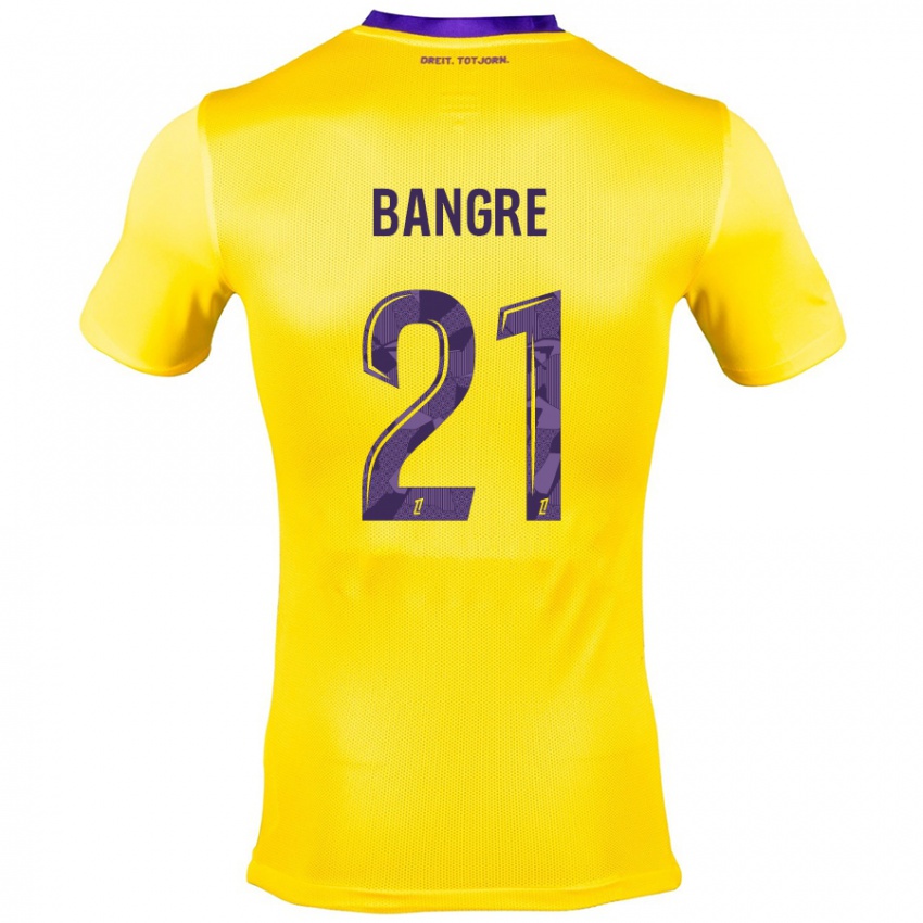 Bambino Maglia Mamady Bangré #21 Giallo Viola Kit Gara Away 2024/25 Maglietta