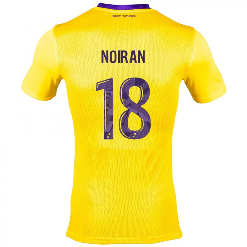 Bambino Maglia Clara Noiran #18 Giallo Viola Kit Gara Away 2024/25 Maglietta