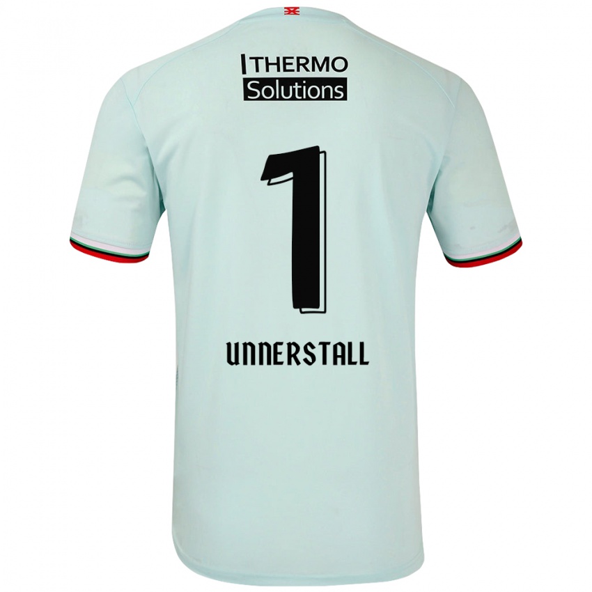 Bambino Maglia Lars Unnerstall #1 Verde Chiaro Kit Gara Away 2024/25 Maglietta