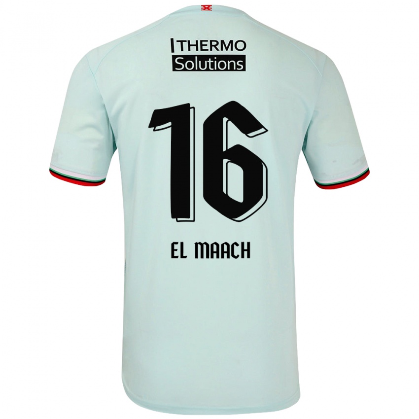 Bambino Maglia Issam El Maach #16 Verde Chiaro Kit Gara Away 2024/25 Maglietta