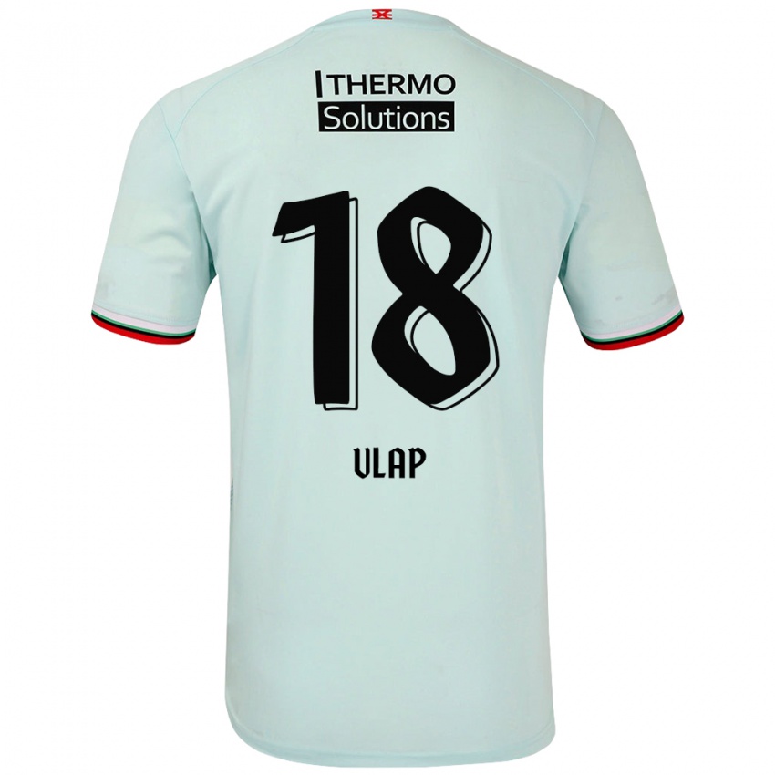 Bambino Maglia Michel Vlap #18 Verde Chiaro Kit Gara Away 2024/25 Maglietta