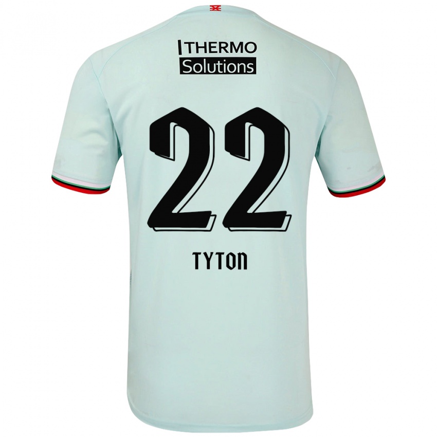 Bambino Maglia Przemyslaw Tyton #22 Verde Chiaro Kit Gara Away 2024/25 Maglietta