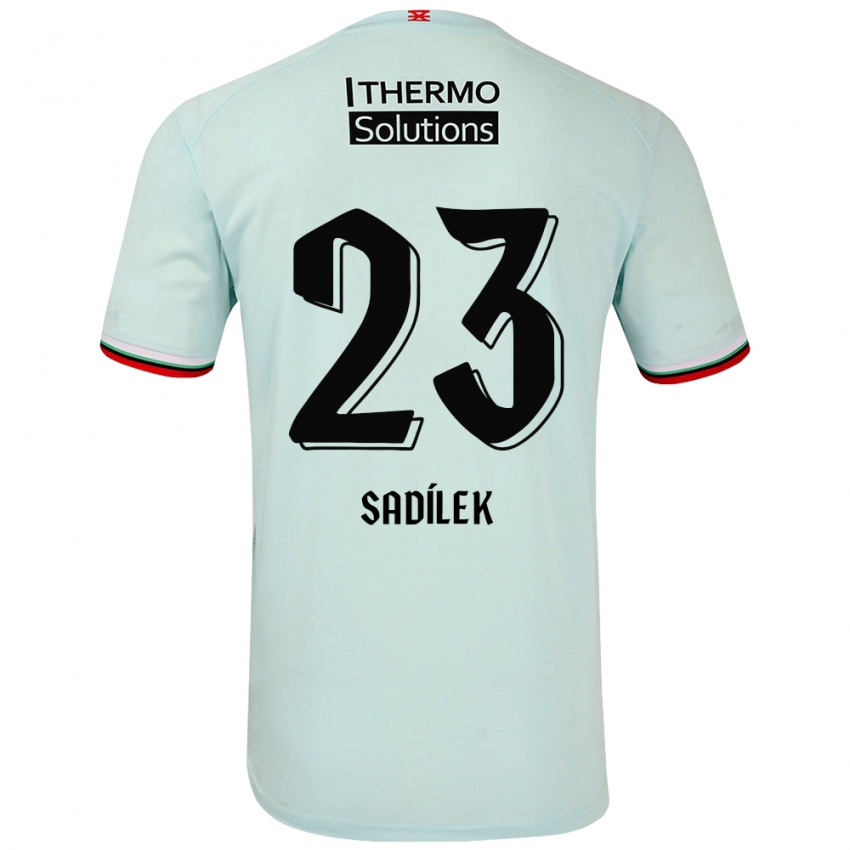 Bambino Maglia Michal Sadilek #23 Verde Chiaro Kit Gara Away 2024/25 Maglietta