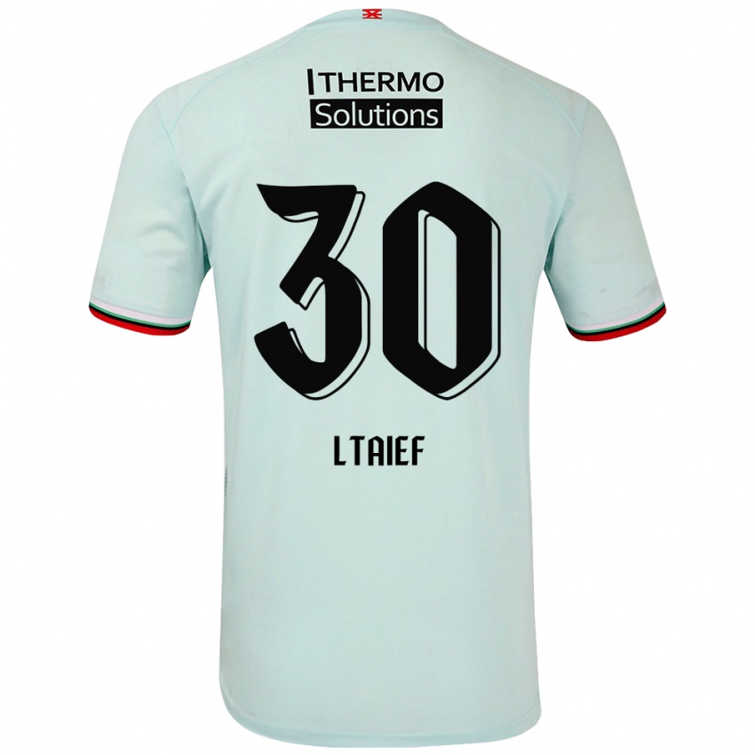 Bambino Maglia Sayfallah Ltaief #30 Verde Chiaro Kit Gara Away 2024/25 Maglietta