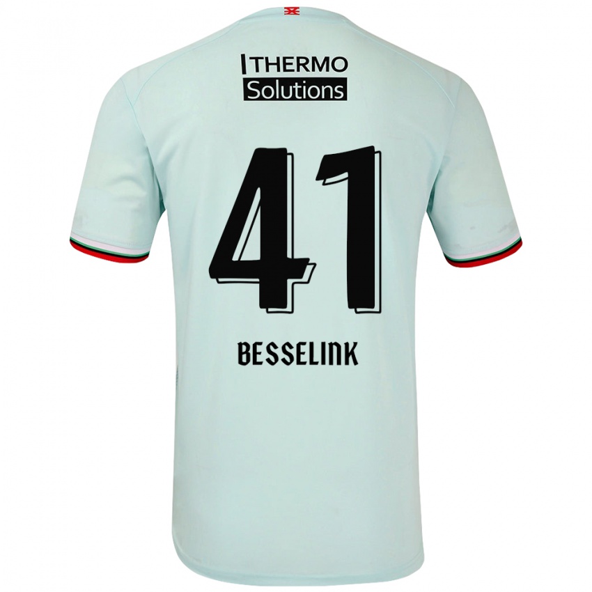 Bambino Maglia Gijs Besselink #41 Verde Chiaro Kit Gara Away 2024/25 Maglietta