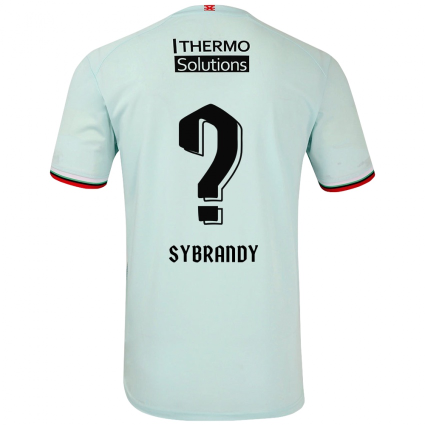 Bambino Maglia Sander Sybrandy #0 Verde Chiaro Kit Gara Away 2024/25 Maglietta