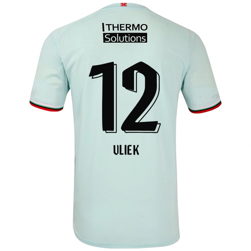 Bambino Maglia Leonie Vliek #12 Verde Chiaro Kit Gara Away 2024/25 Maglietta