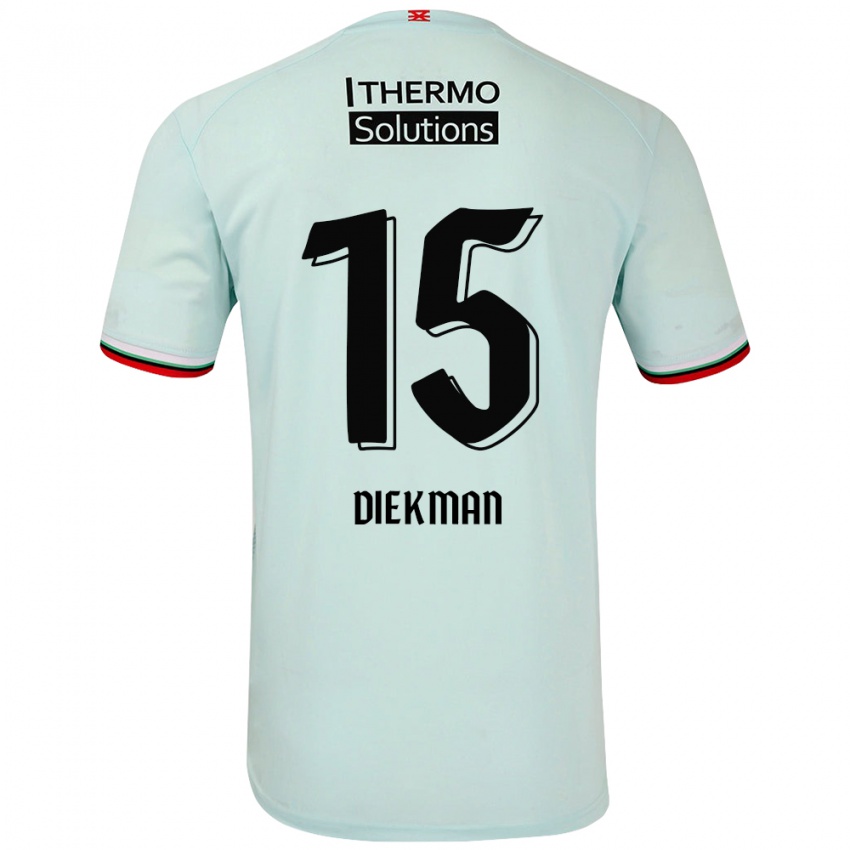 Bambino Maglia Jill Diekman #15 Verde Chiaro Kit Gara Away 2024/25 Maglietta