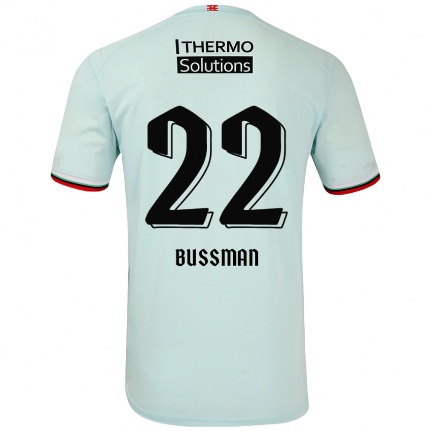 Bambino Maglia Fiene Bussman #22 Verde Chiaro Kit Gara Away 2024/25 Maglietta