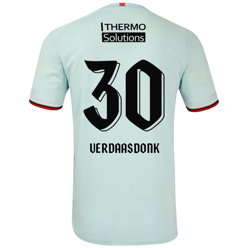 Bambino Maglia Suus Verdaasdonk #30 Verde Chiaro Kit Gara Away 2024/25 Maglietta