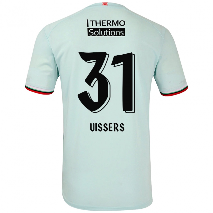 Bambino Maglia Kiki Vissers #31 Verde Chiaro Kit Gara Away 2024/25 Maglietta