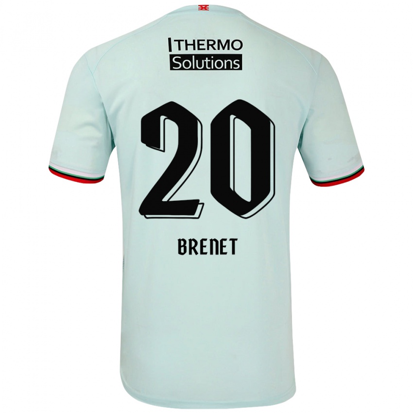 Bambino Maglia Joshua Brenet #20 Verde Chiaro Kit Gara Away 2024/25 Maglietta