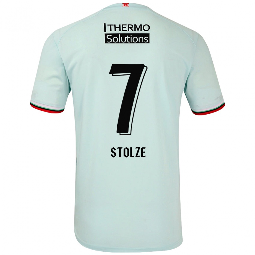 Bambino Maglia Anna-Lena Stolze #7 Verde Chiaro Kit Gara Away 2024/25 Maglietta