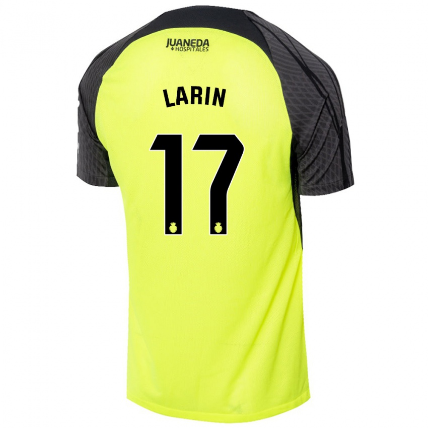 Bambino Maglia Cyle Larin #17 Verde Fluorescente Nero Kit Gara Away 2024/25 Maglietta