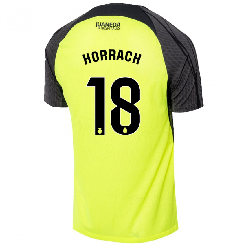 Bambino Maglia Barto Horrach #18 Verde Fluorescente Nero Kit Gara Away 2024/25 Maglietta