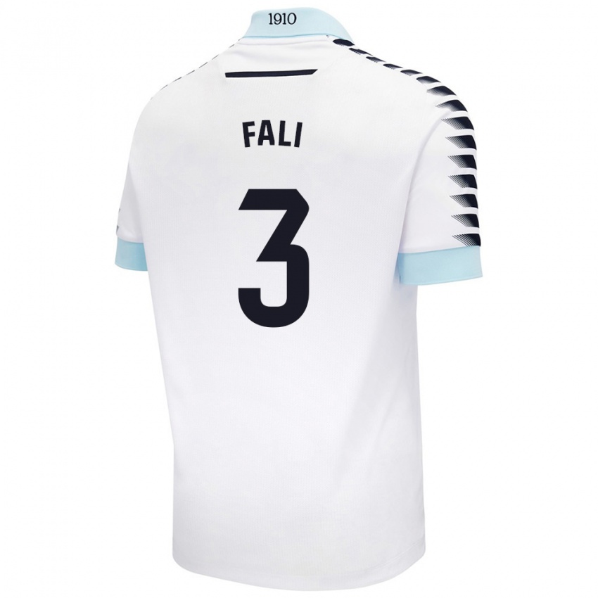 Bambino Maglia Fali #3 Bianco Blu Kit Gara Away 2024/25 Maglietta