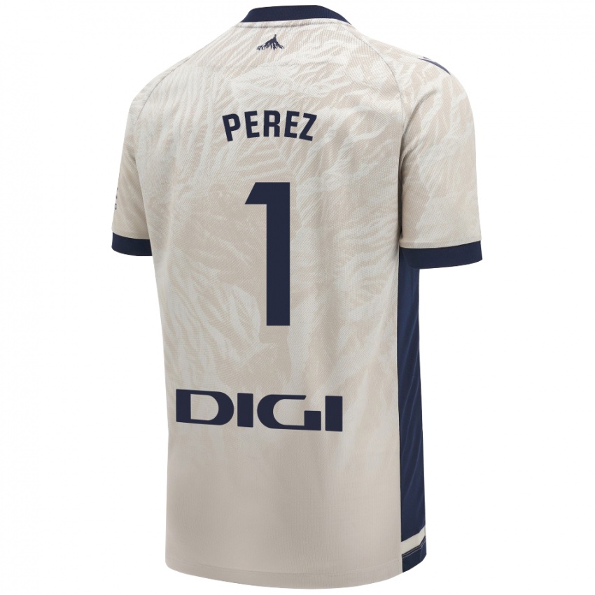 Bambino Maglia Silvia Pérez Fernández De Romarategui #1 Grigio Chiaro Kit Gara Away 2024/25 Maglietta