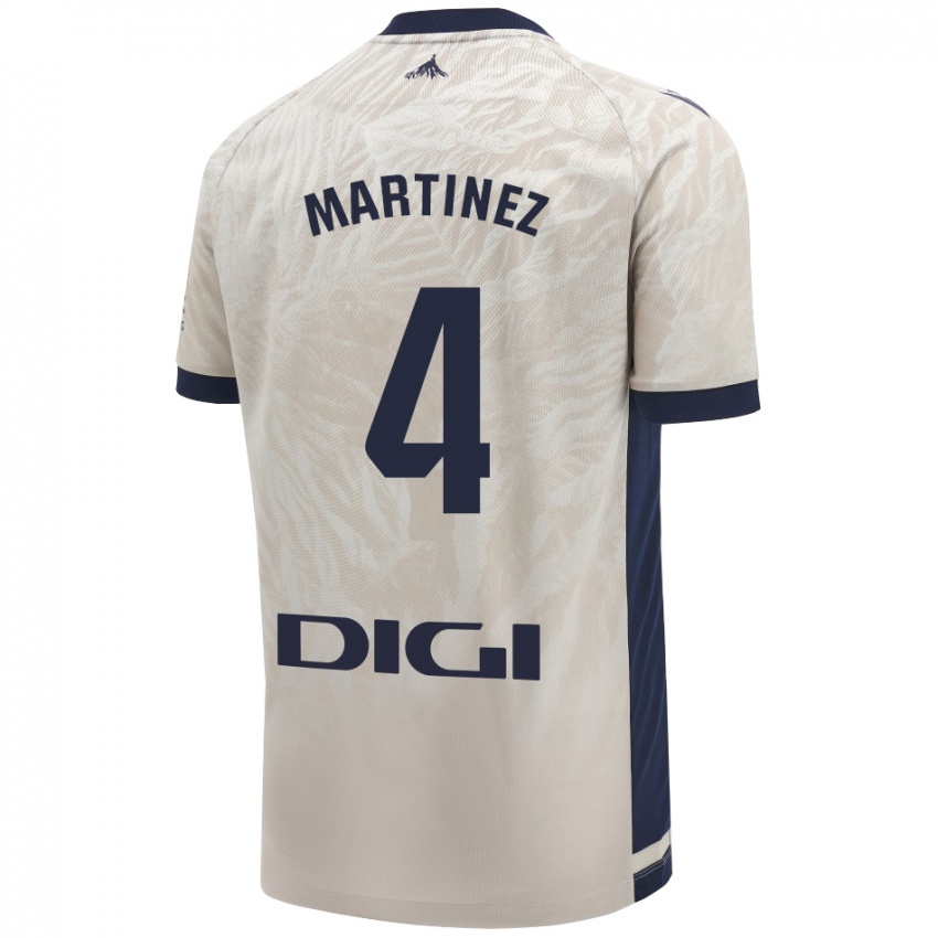 Bambino Maglia Vera Martínez Viota #4 Grigio Chiaro Kit Gara Away 2024/25 Maglietta