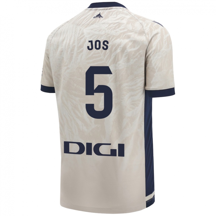 Bambino Maglia Josune Urdaniz Maurin #5 Grigio Chiaro Kit Gara Away 2024/25 Maglietta