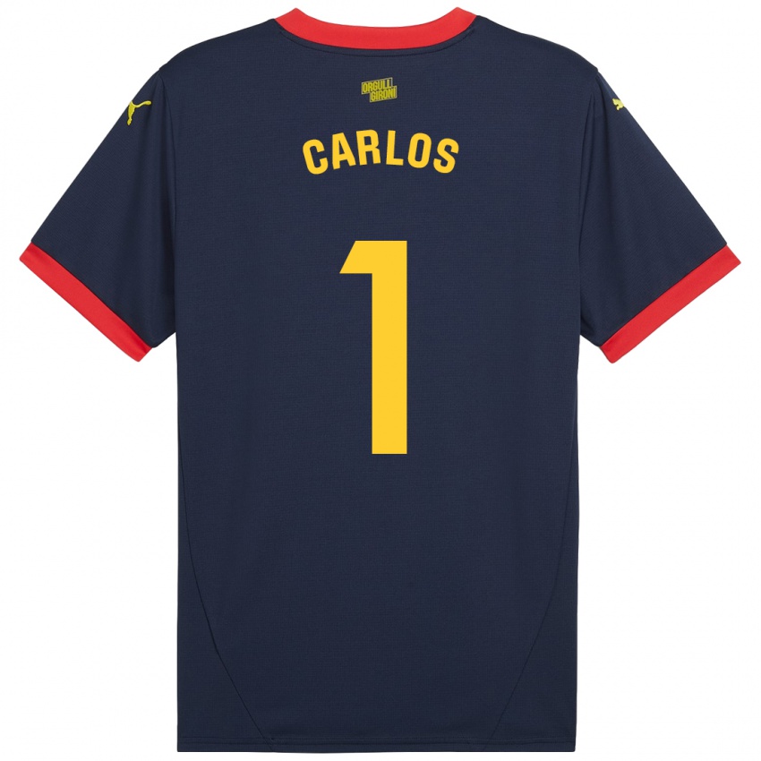 Bambino Maglia Juan Carlos #1 Rosso Navy Kit Gara Away 2024/25 Maglietta