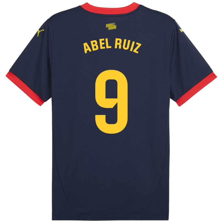 Bambino Maglia Abel Ruiz #9 Rosso Navy Kit Gara Away 2024/25 Maglietta