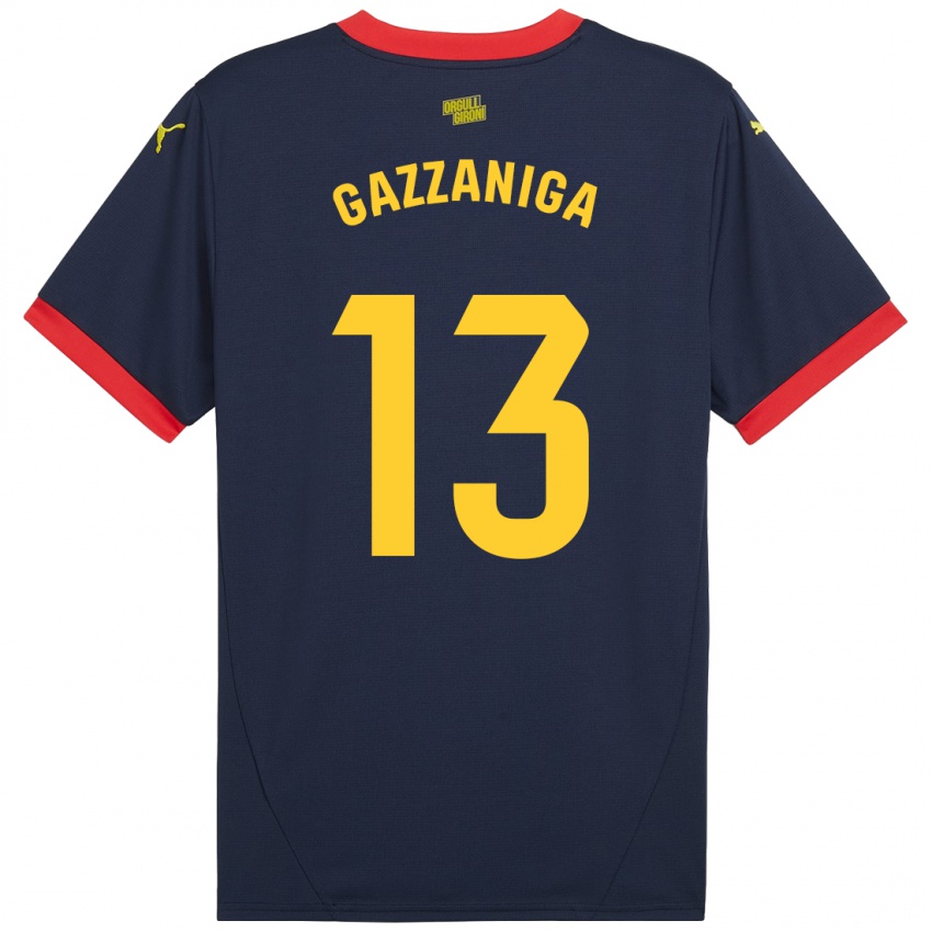 Bambino Maglia Paulo Gazzaniga #13 Rosso Navy Kit Gara Away 2024/25 Maglietta