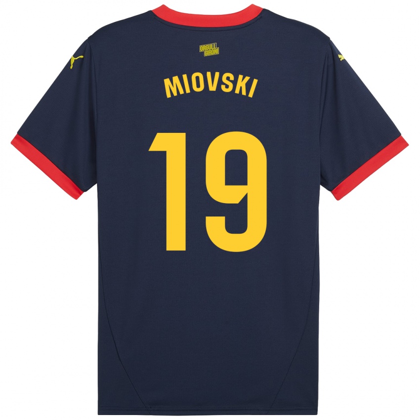 Bambino Maglia Bojan Miovski #19 Rosso Navy Kit Gara Away 2024/25 Maglietta