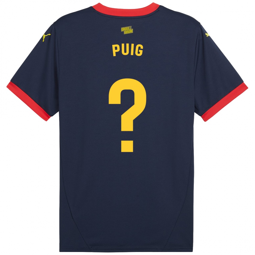 Bambino Maglia Sergi Puig #0 Rosso Navy Kit Gara Away 2024/25 Maglietta