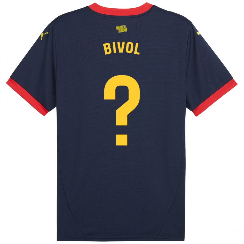 Bambino Maglia Victor Bivol #0 Rosso Navy Kit Gara Away 2024/25 Maglietta