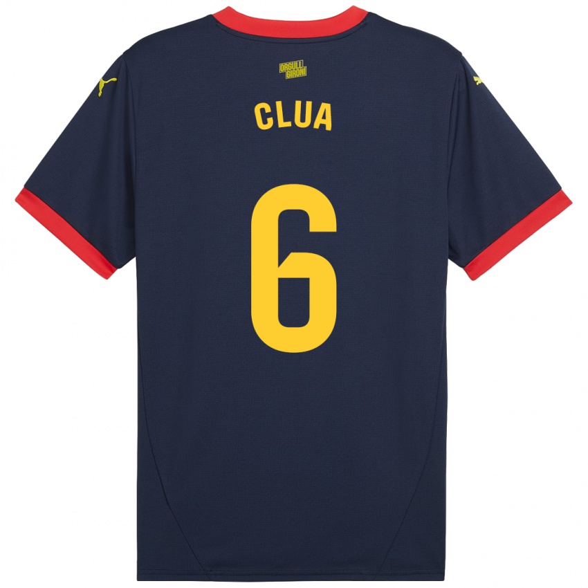 Bambino Maglia Silvi Clua #6 Rosso Navy Kit Gara Away 2024/25 Maglietta