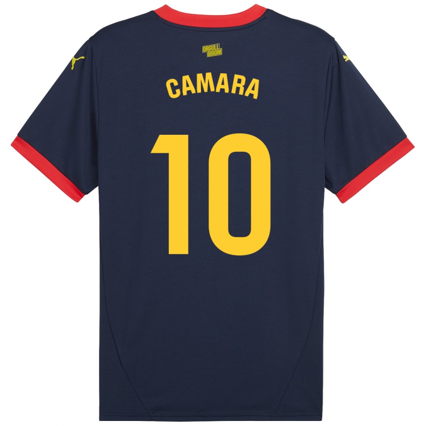 Bambino Maglia Dawda Camara #10 Rosso Navy Kit Gara Away 2024/25 Maglietta