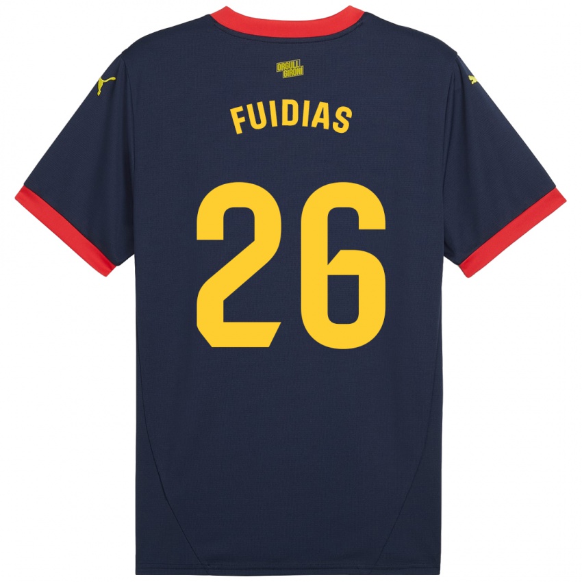 Bambino Maglia Toni Fuidias #26 Rosso Navy Kit Gara Away 2024/25 Maglietta