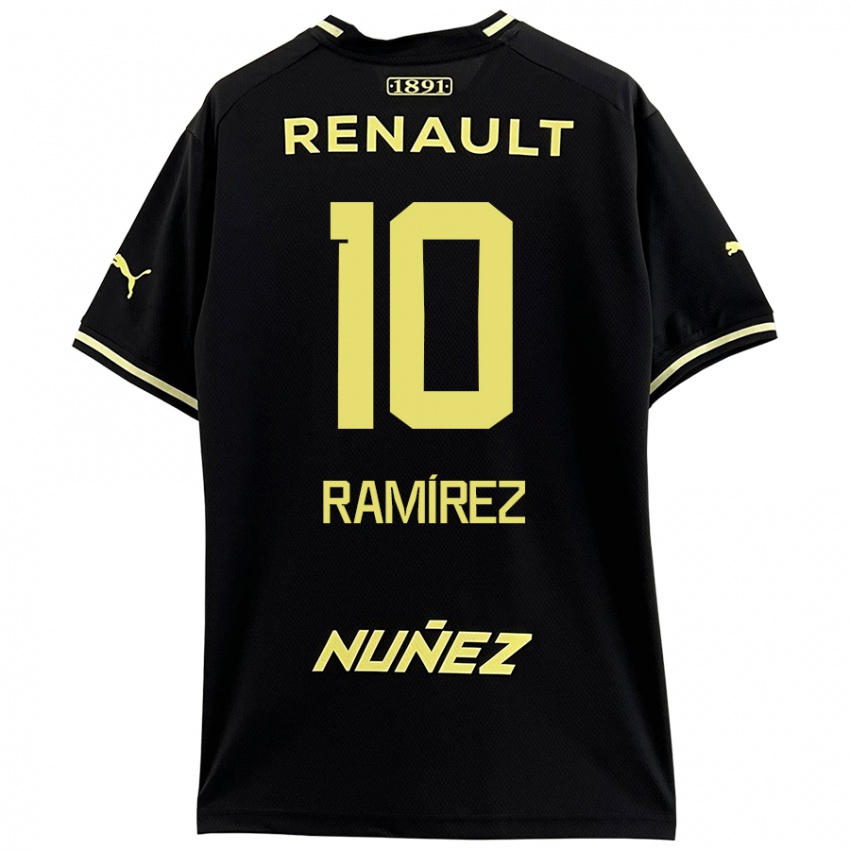 Bambino Maglia Gastón Ramírez #10 Nero Giallo Kit Gara Away 2024/25 Maglietta