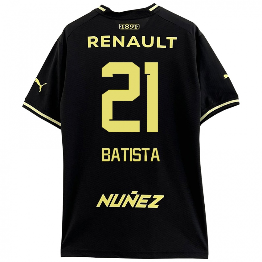 Bambino Maglia Facundo Batista #21 Nero Giallo Kit Gara Away 2024/25 Maglietta