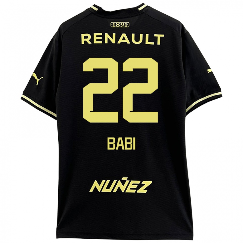 Bambino Maglia Matheus Babi #22 Nero Giallo Kit Gara Away 2024/25 Maglietta