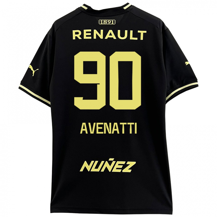 Bambino Maglia Felipe Avenatti #90 Nero Giallo Kit Gara Away 2024/25 Maglietta