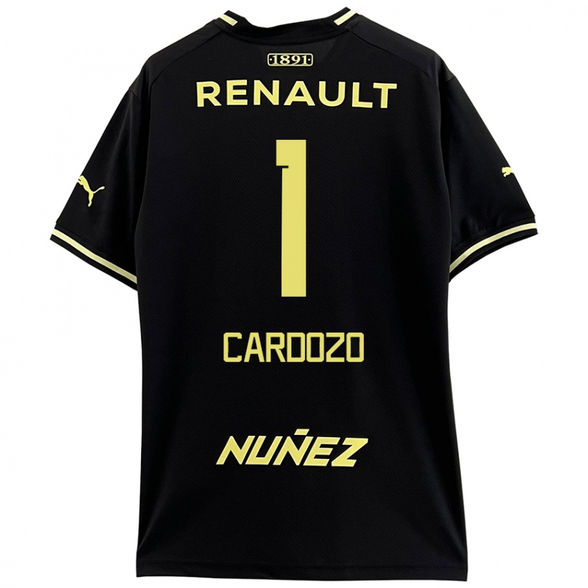 Bambino Maglia Thiago Cardozo #1 Nero Giallo Kit Gara Away 2024/25 Maglietta