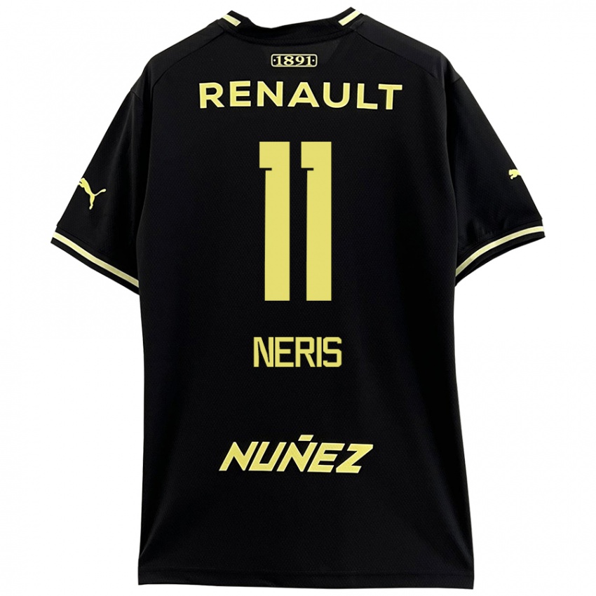 Bambino Maglia José Neris #11 Nero Giallo Kit Gara Away 2024/25 Maglietta